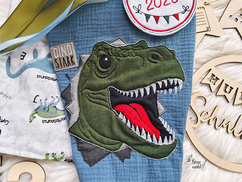 Preview: T-Rex - doodle Stickdatei